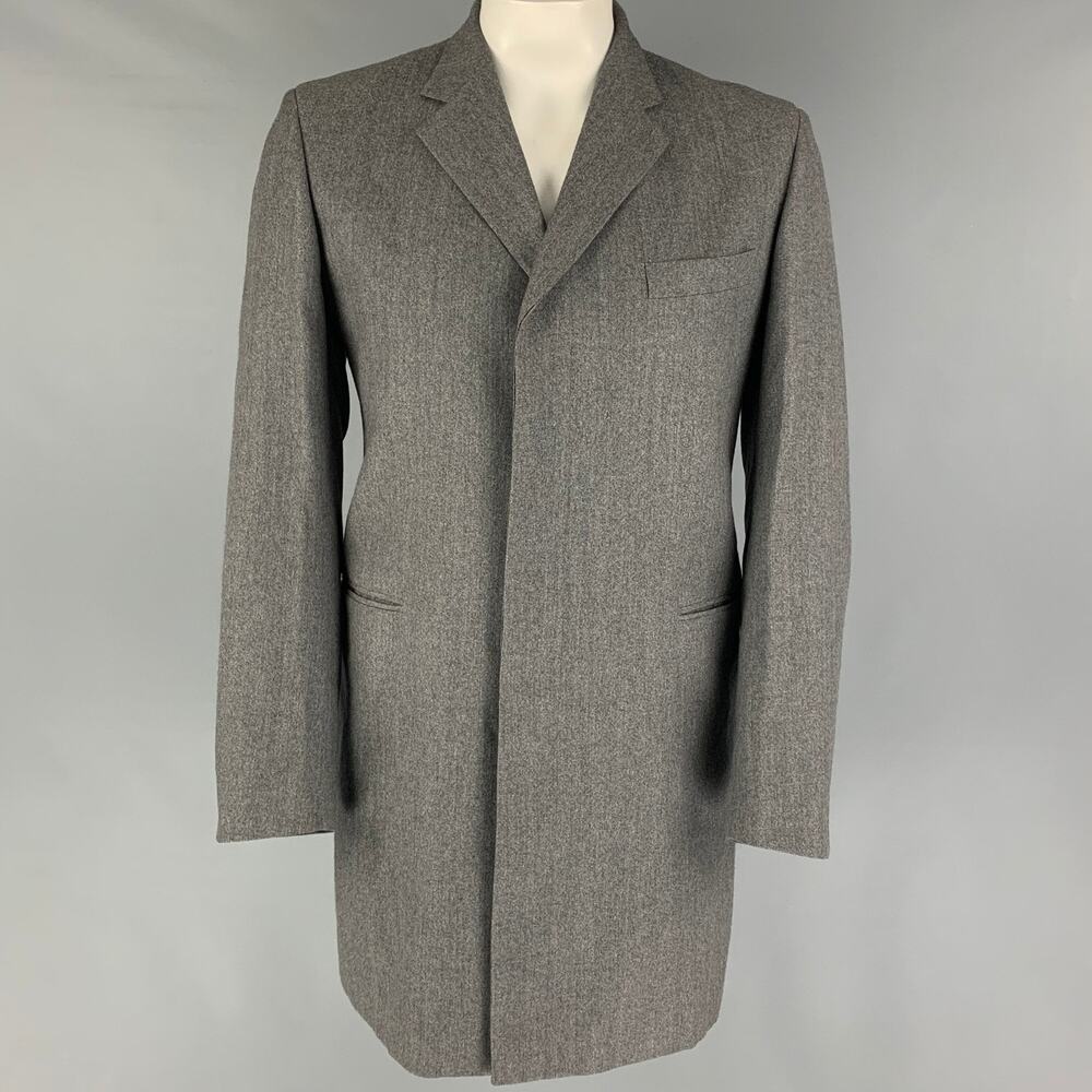 PS by PAUL SMITH Size 42 Grey Wool Hidden Placket Coat